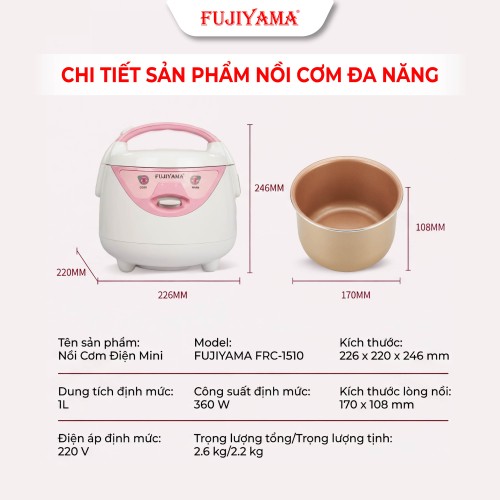 Nồi cơm mini đa năng FRC-1510